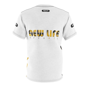 New Life Gold & Black Unisex AOP Cut & Sew Tee