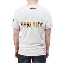 Load image into Gallery viewer, New Life Gold &amp; Black Unisex AOP Cut &amp; Sew Tee