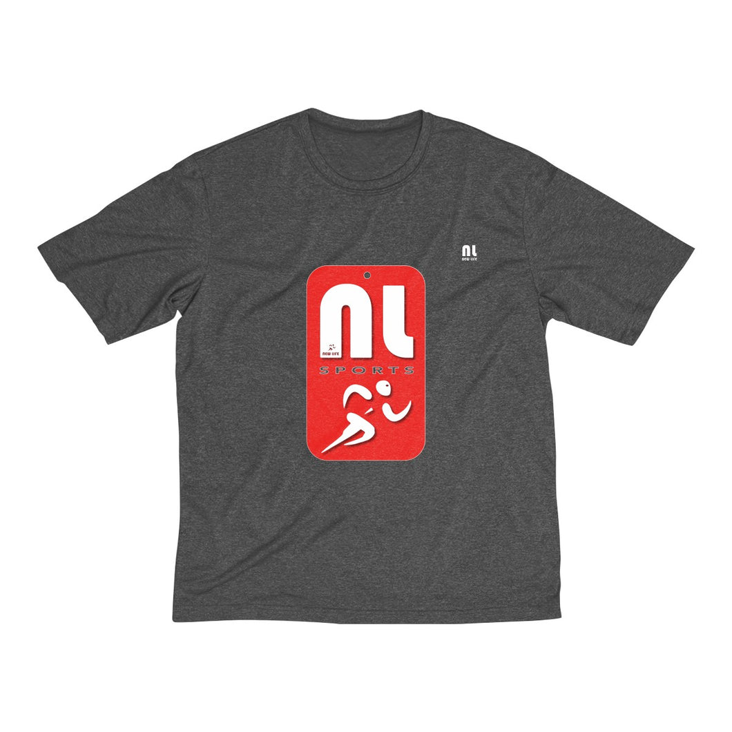 New Life Men's Heather Dri-Fit Tee