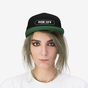 New Life Unisex Flat Bill Hat