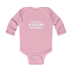 Whats your story infant Infant Long Sleeve Bodysuit