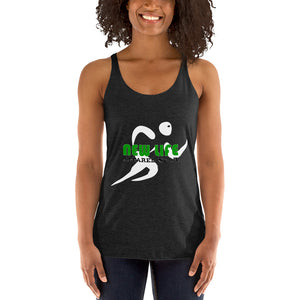 Women's  Green 2 Racerback Tank