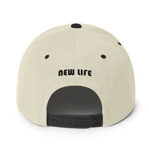 New Life Tag Snapback Hat